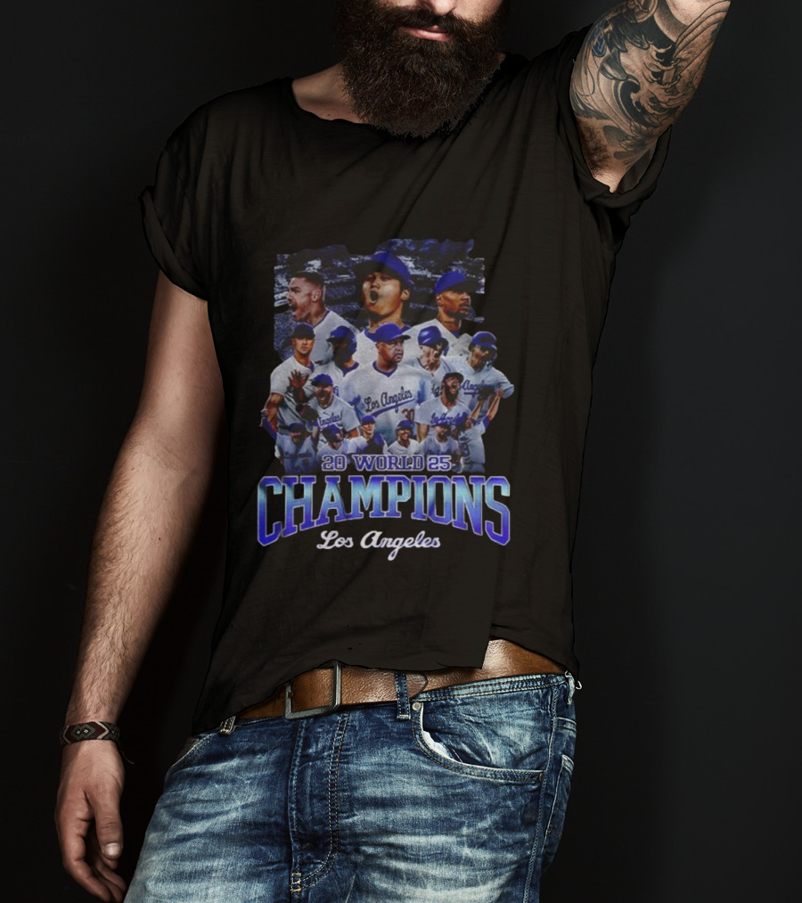 2025 World Champions Los Angeles Dodgers Back To Back Champions T-Shirt