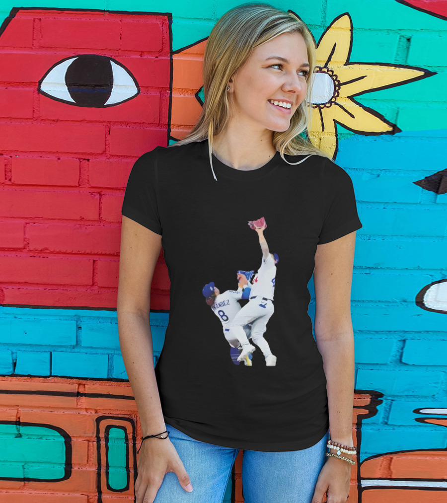 Andy Pages Hernandez Los Angeles Dodgers World Series Game 7 Catch Iconic Play T-Shirt