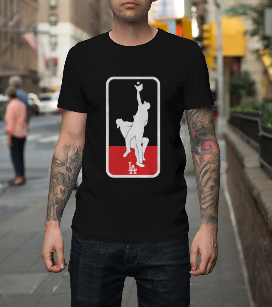 Kike Hernandez Andy Pages Dodgers LA Baseball The Catch World Series T-Shirt