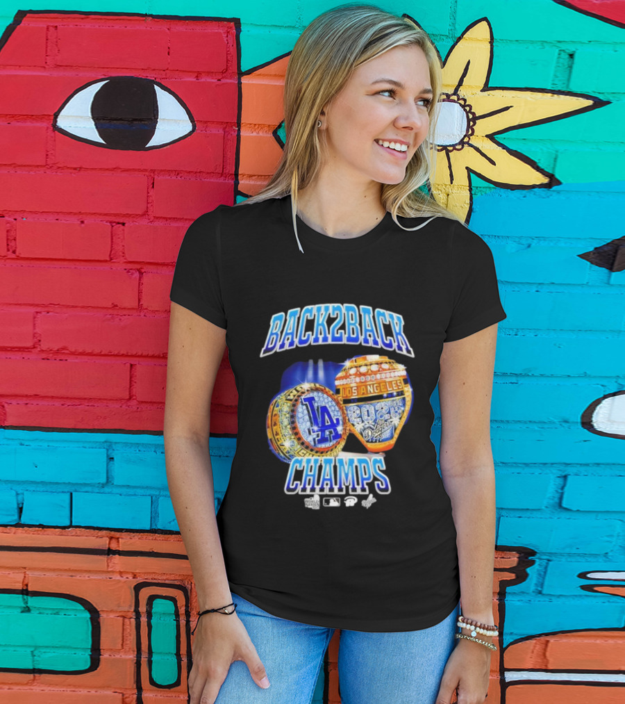 Back2Back Champs Los Angeles Dodgers 2020 World Series Rings T-Shirt