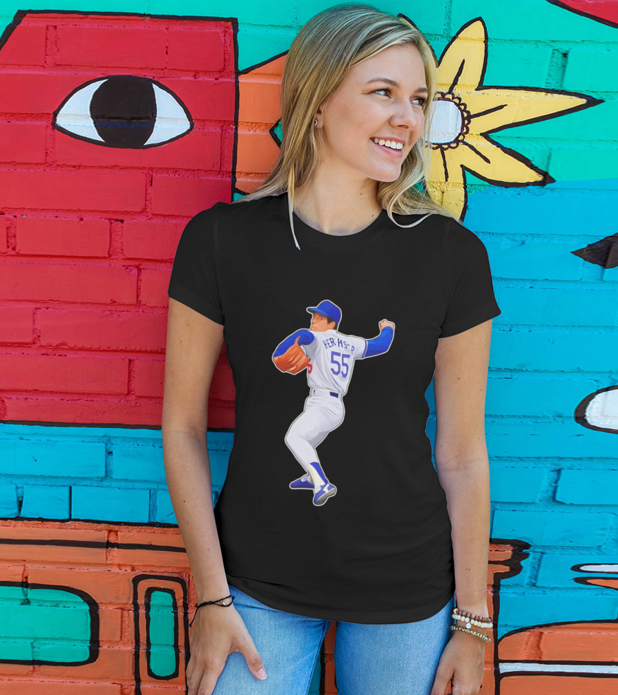 Orel Hershiser 55 Los Angeles Dodgers MLB Baseball Legend 2025 T-Shirt