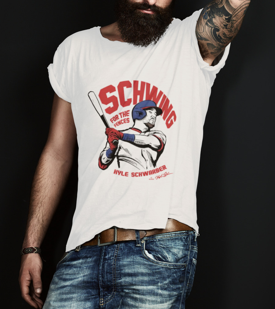 ```Schwing For The Fences Kyle Schwarber Philadelphia Signature Moment``` T-Shirt