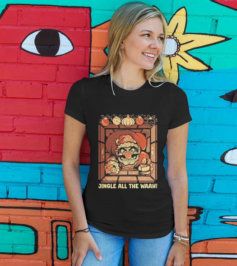 Jingle All The Waah Christmas Holiday Santa Parody T-Shirt