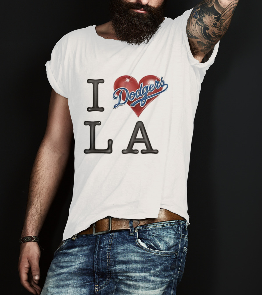 I Heart Dodgers LA T-Shirt