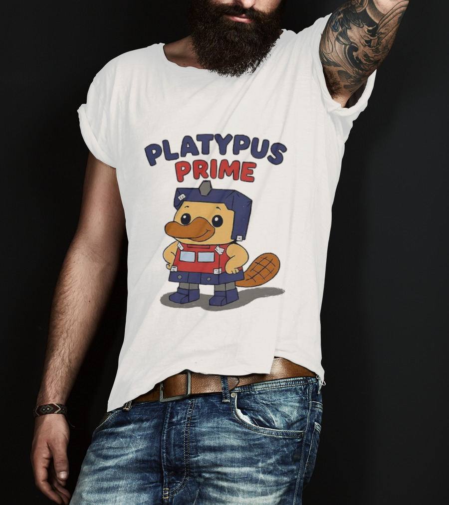Platypus Prime Optimus Transformers Cute Crossover T-Shirt
