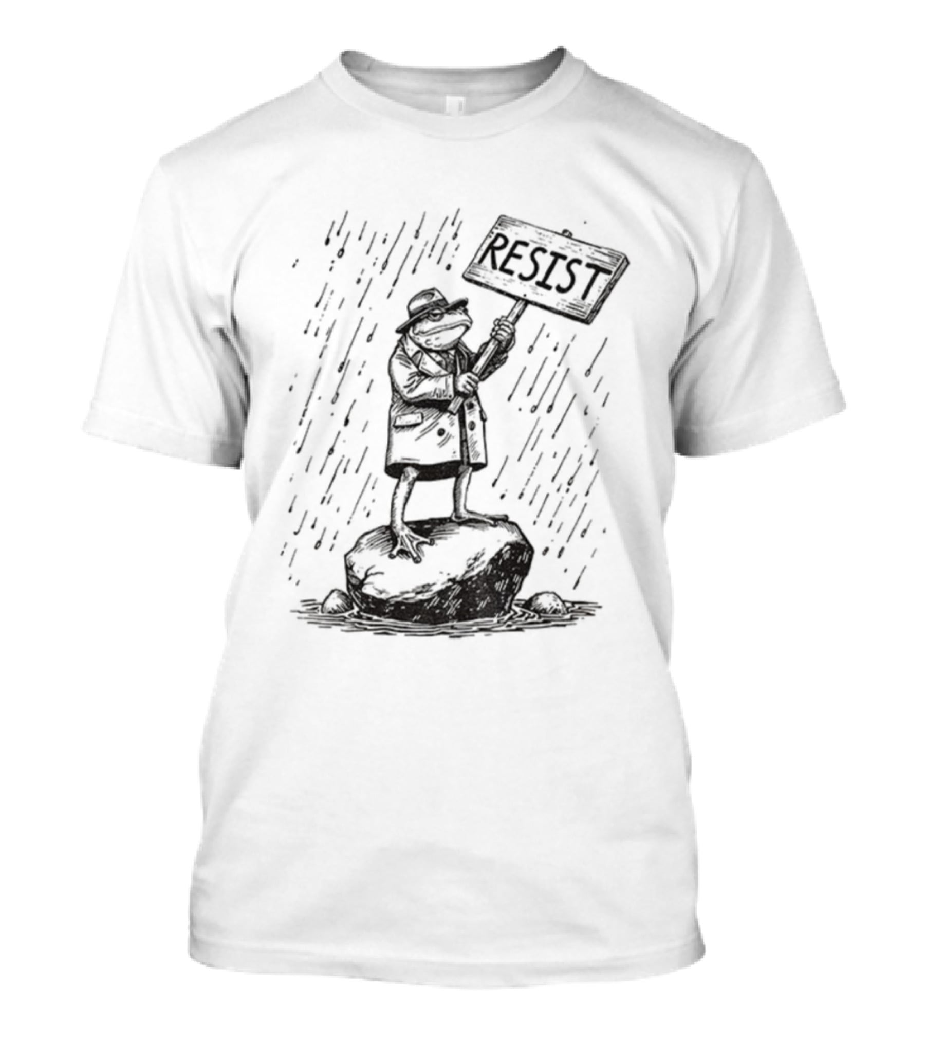Portland Frog Resist Freedom Anti MAGA Anti Trump T-Shirt