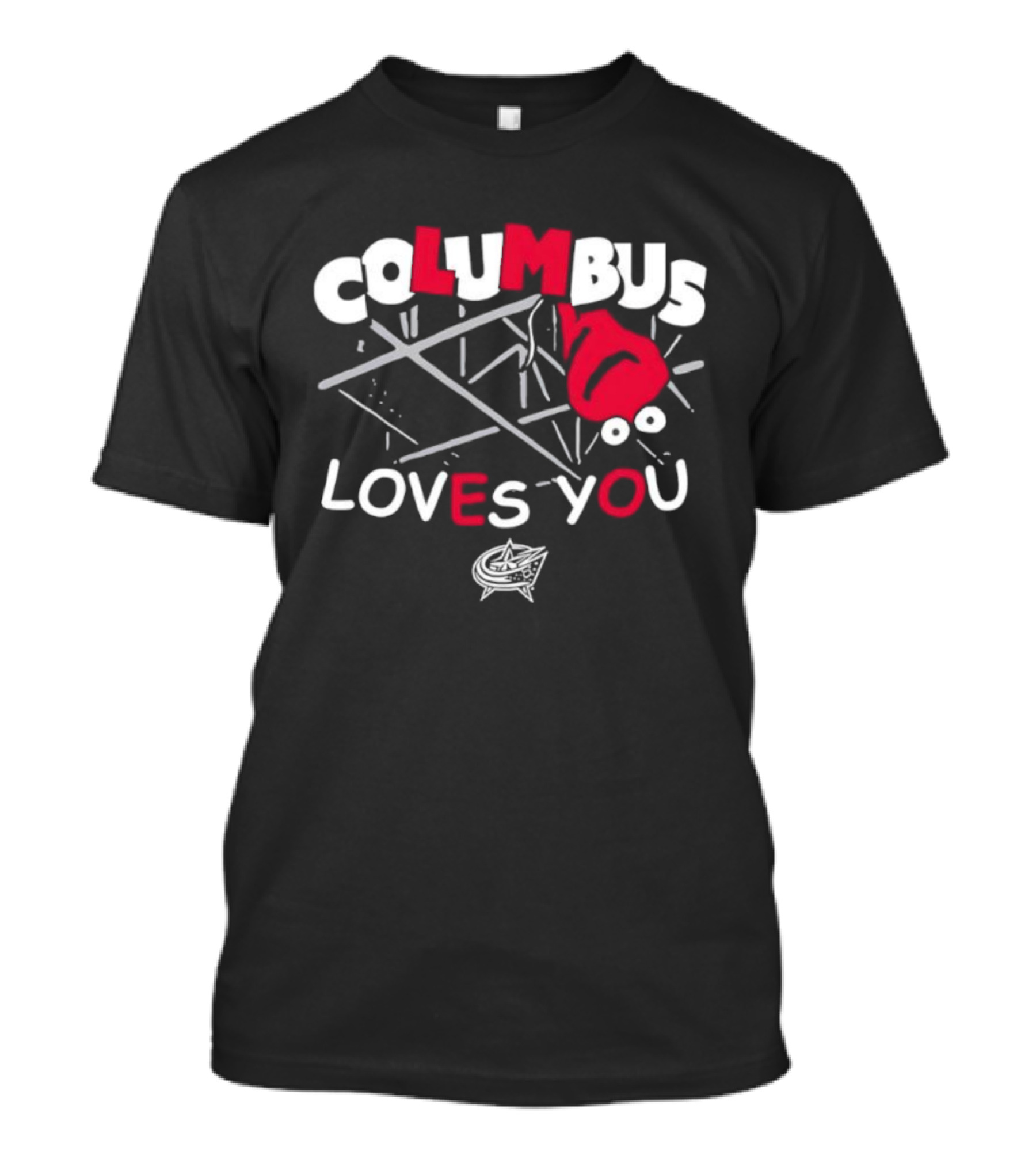 Columbus Loves You Santa Hat Christmas Style T-Shirt
