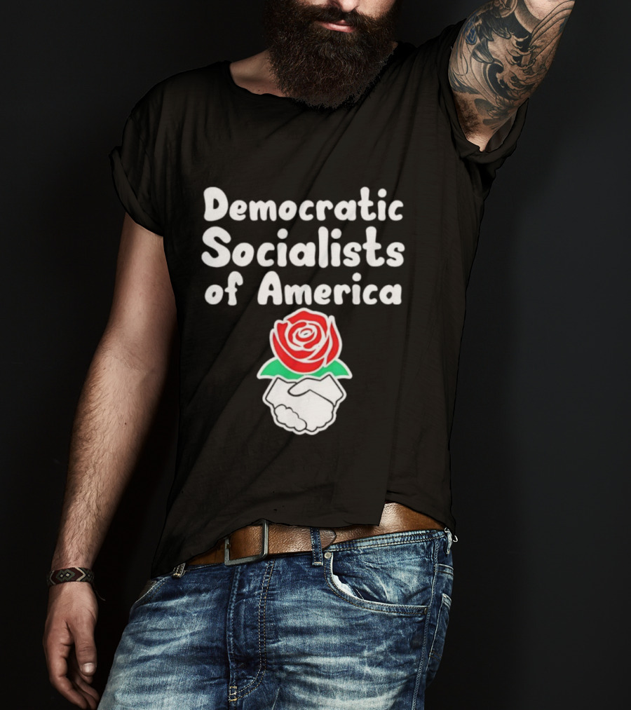 Democratic Socialists Of America Rose Emblem T-Shirt