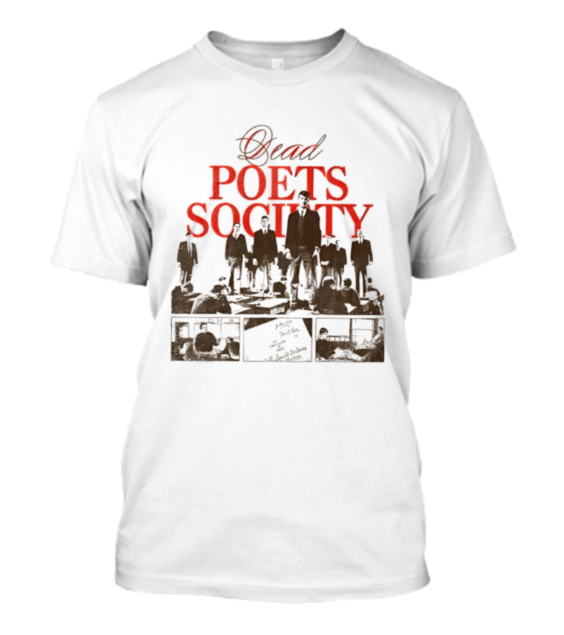 Dead Poets Society 1989 Film Iconic Group Silhouette T-Shirt