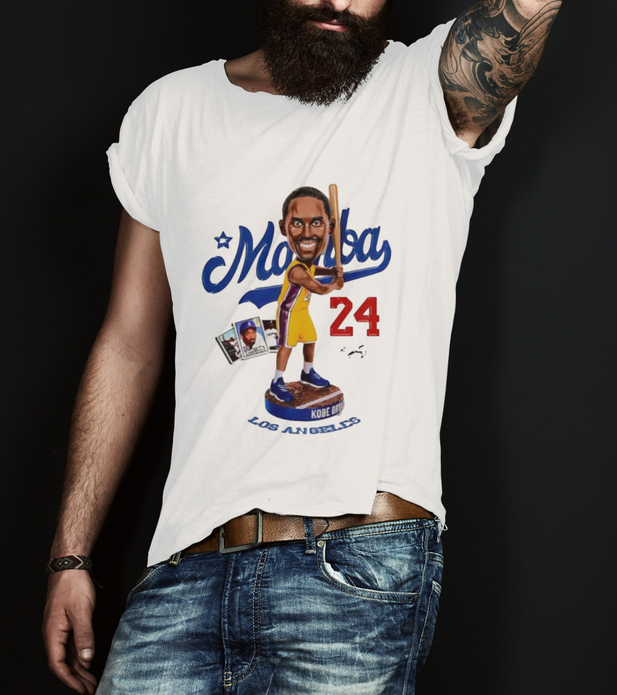 Mamba Los Angeles Kobe Bryant 24 Baseball Bobblehead Dodgers Tribute T-Shirt