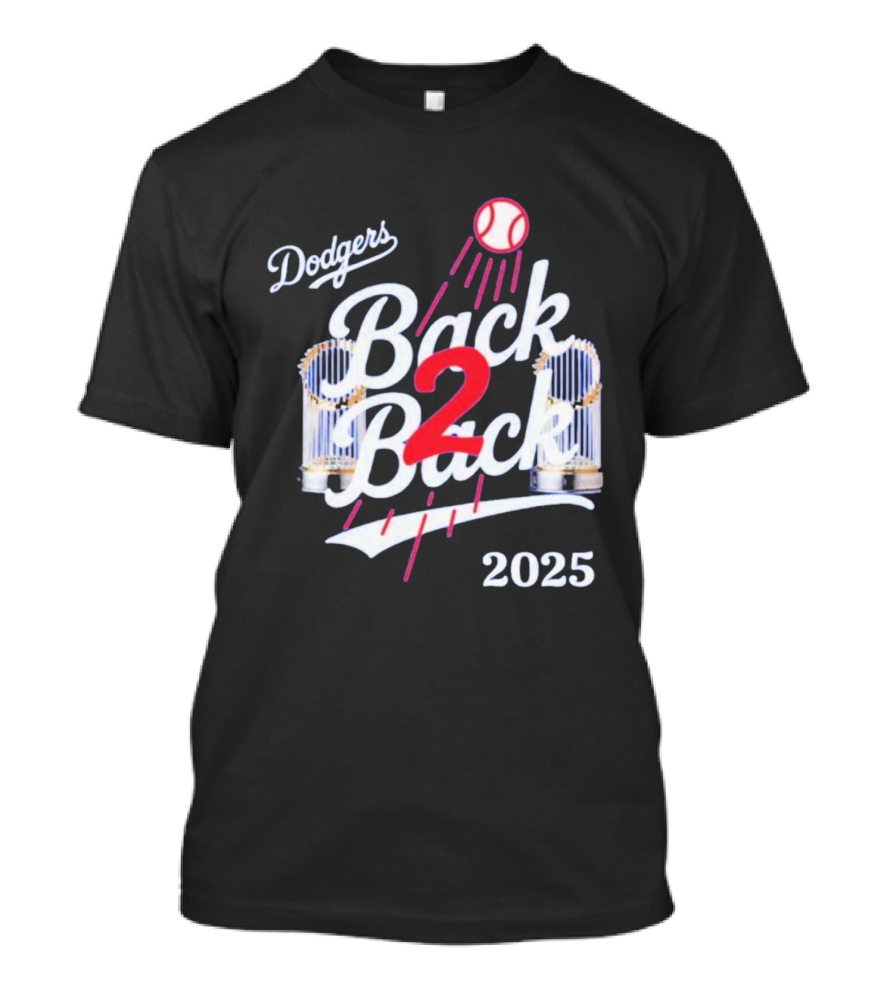 Dodgers Back 2 Back 2025 World Series Championship MLB T-Shirt