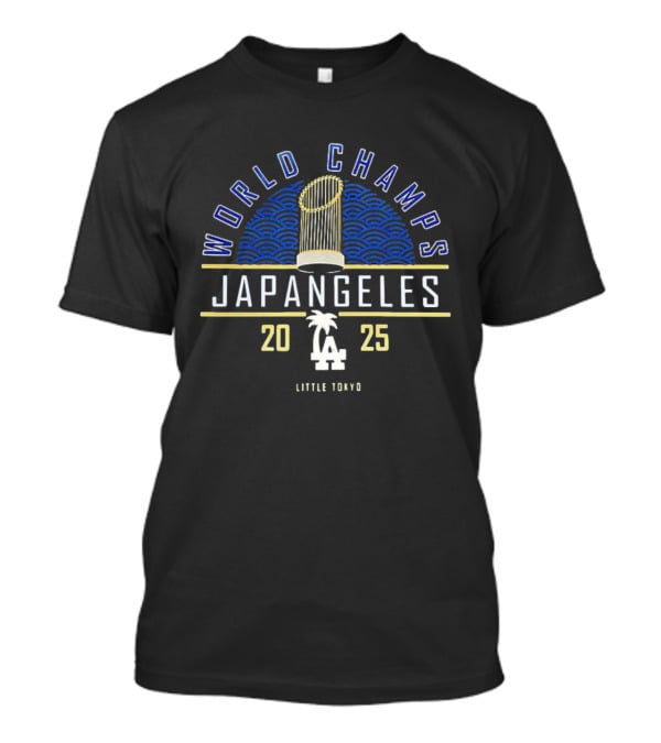 Japangeles World Champs 2025 Little Tokyo LA Palm Trophy T-Shirt