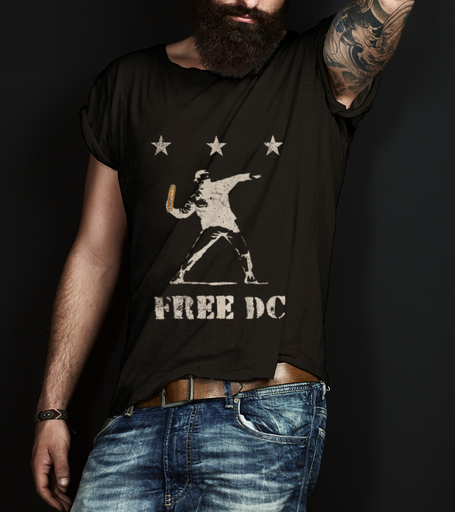 DC Sandwich Thrower Free DC Political Statement T-Shirt