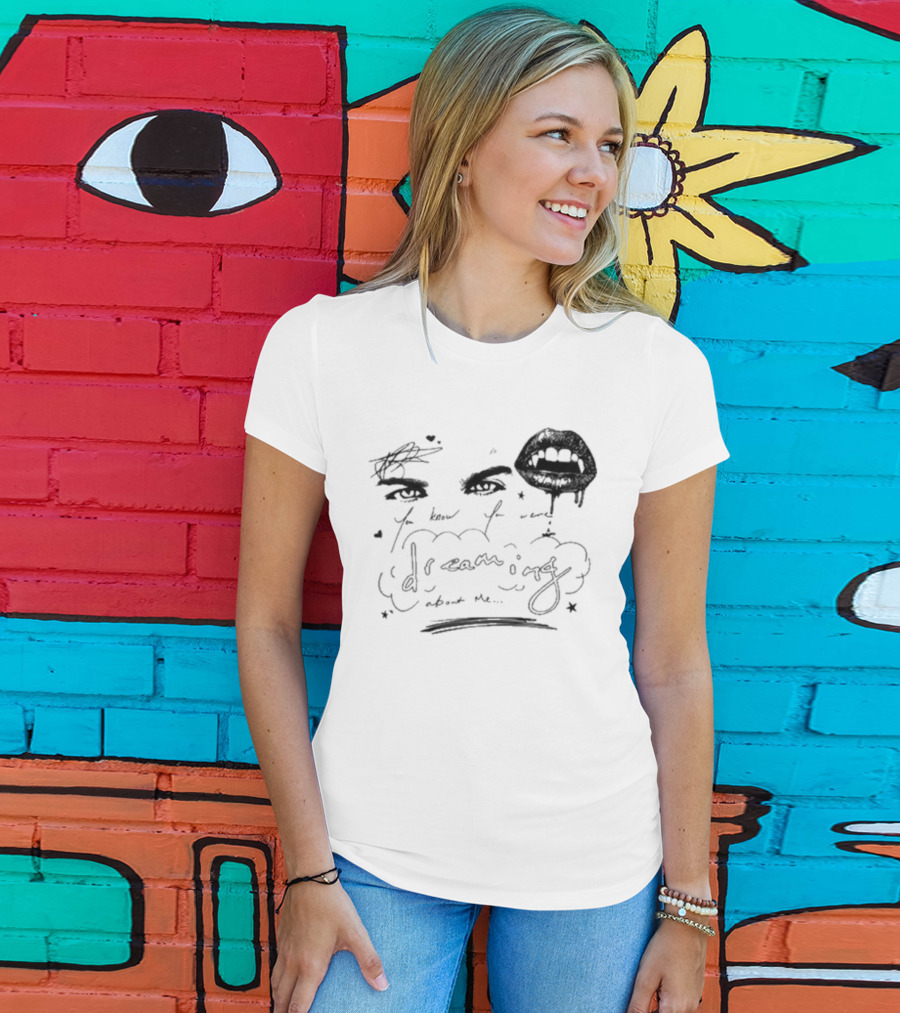 Ian Somerhalder Dreaming Romantic Eyes And Lips T-Shirt