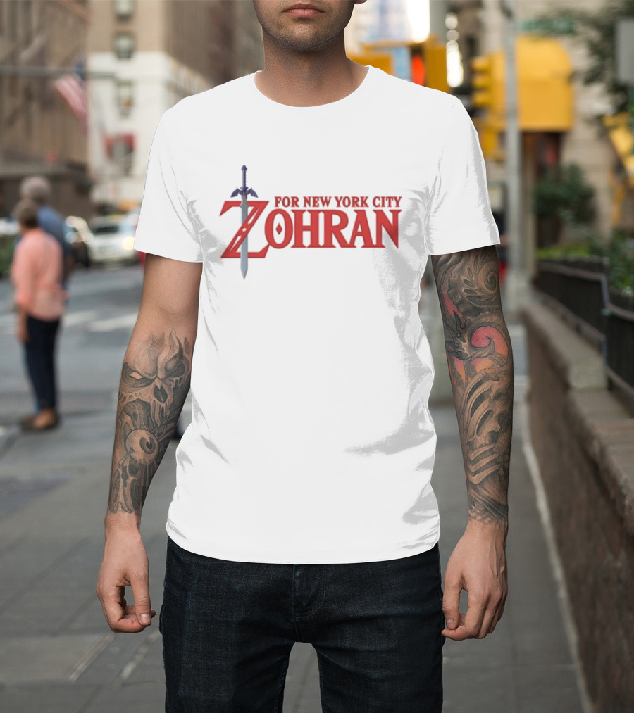 Zohran Mamdani For New York City Mayor Sword Legend T-Shirt