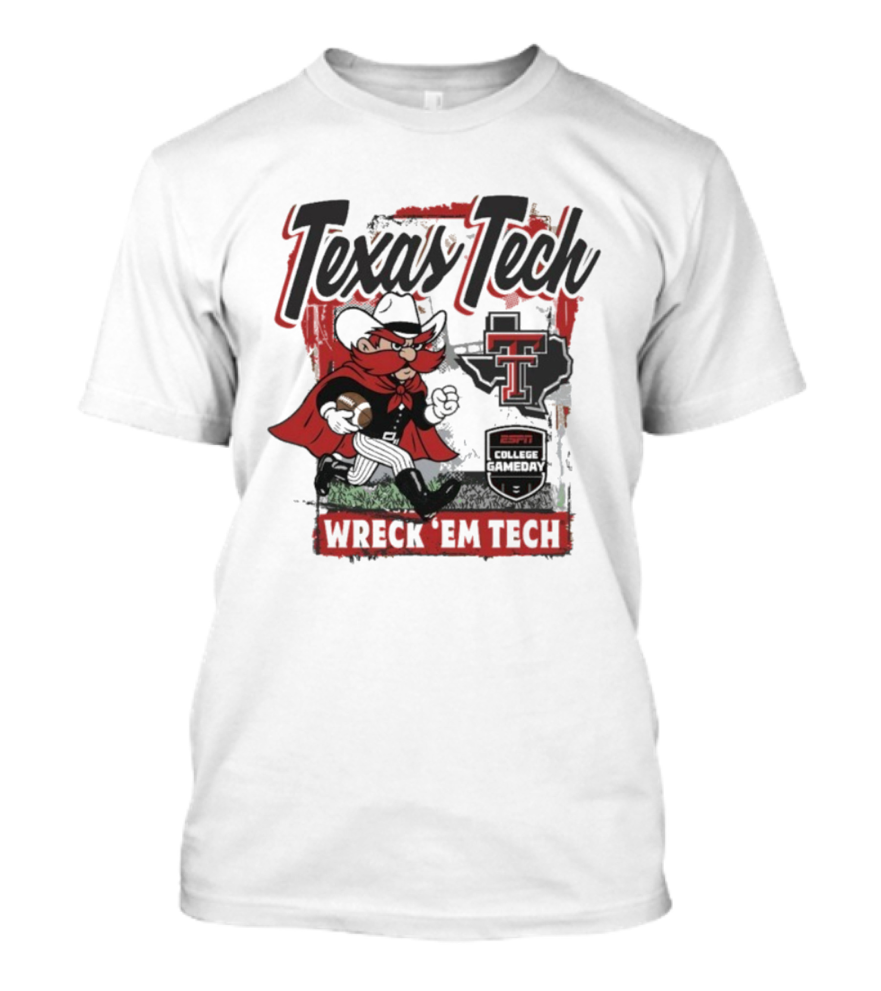 Texas Tech Red Raiders Wreck ‘Em Tech Gameday Mascot ESPN College T-Shirt