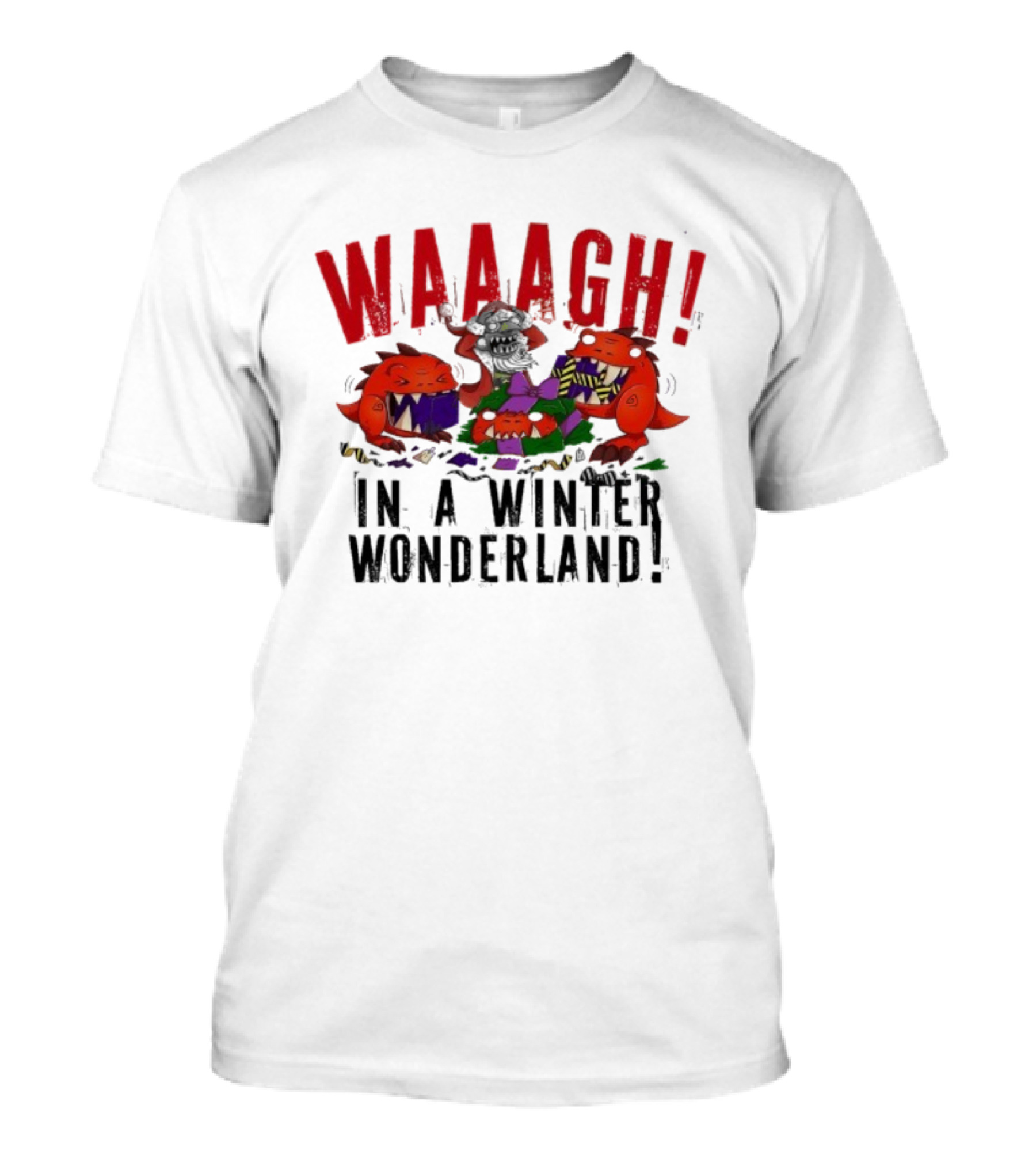 Warhammer Waaagh Gobbo In A Winter Wonderland Christmas Jumper T-Shirt