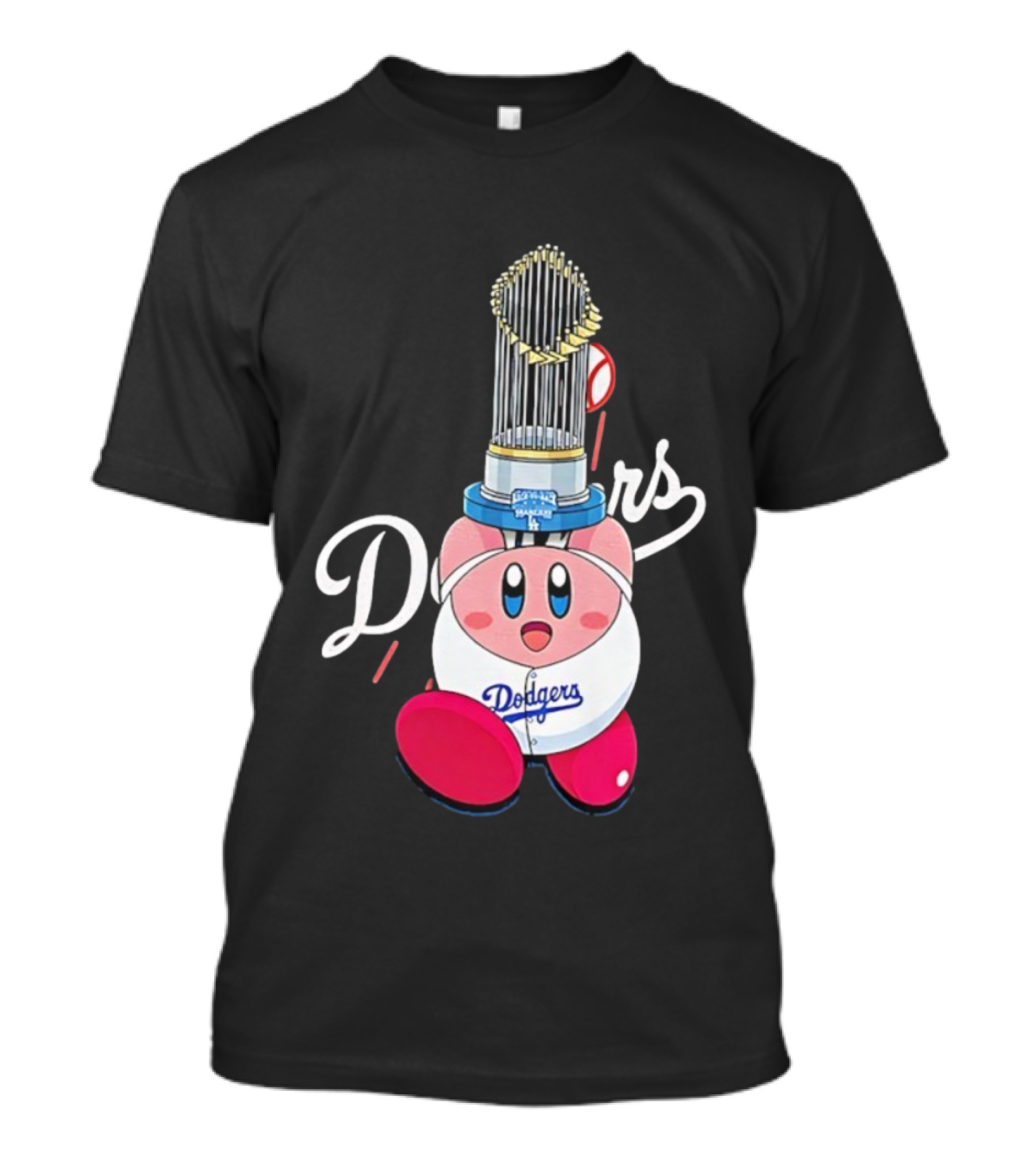 Kirby Dodgers Trophy World Series Champions MLB 2025 T-Shirt