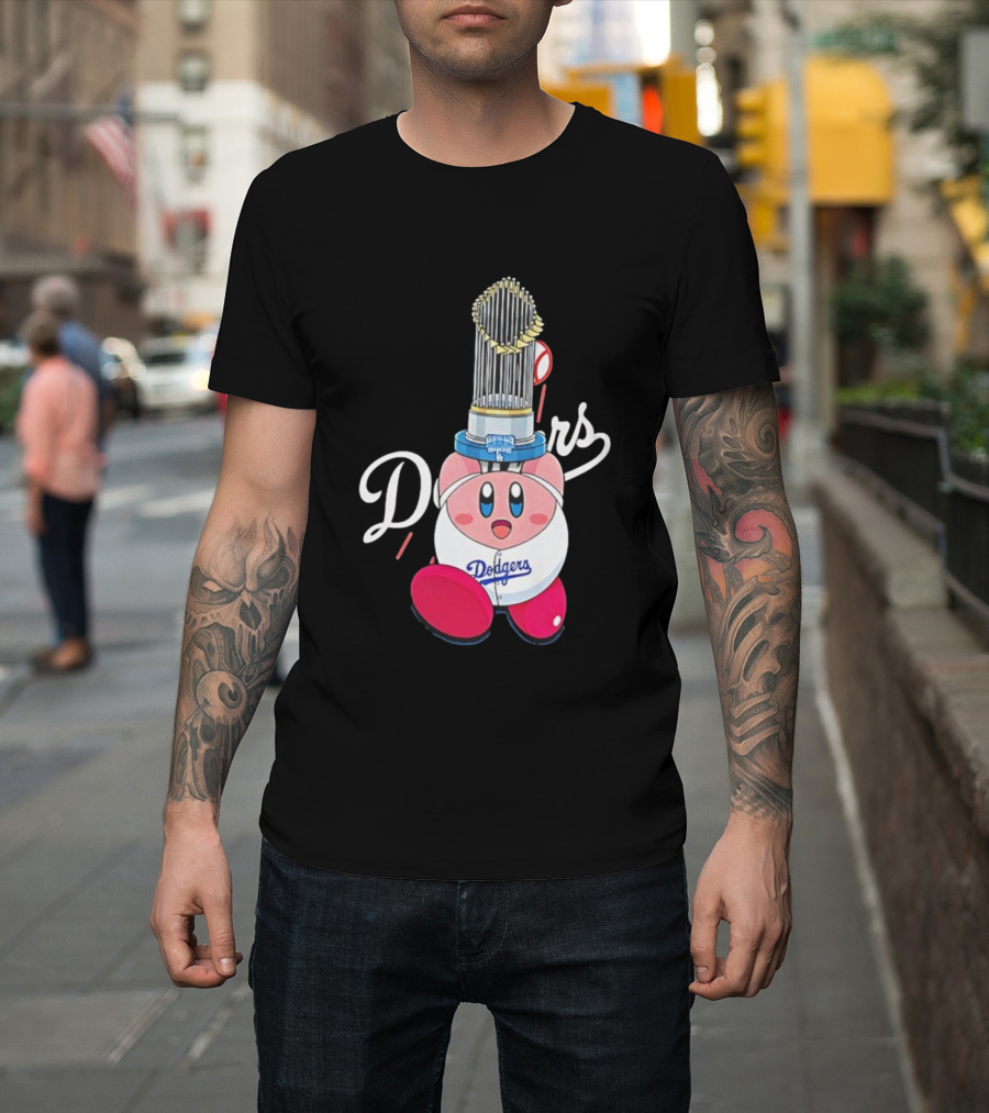 Kirby Dodgers Trophy World Series Champions MLB 2025 T-Shirt