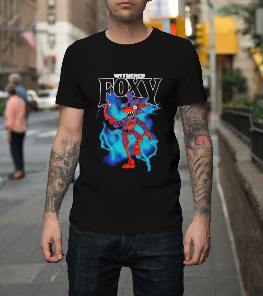 Withered Foxy Five Nights At Freddy’s Colorful Character Artwork T-Shirt