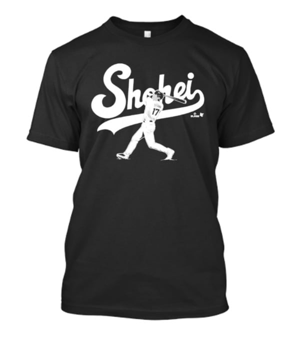 Shohei Ohtani Slugger Swing Baseball Player Action T-Shirt