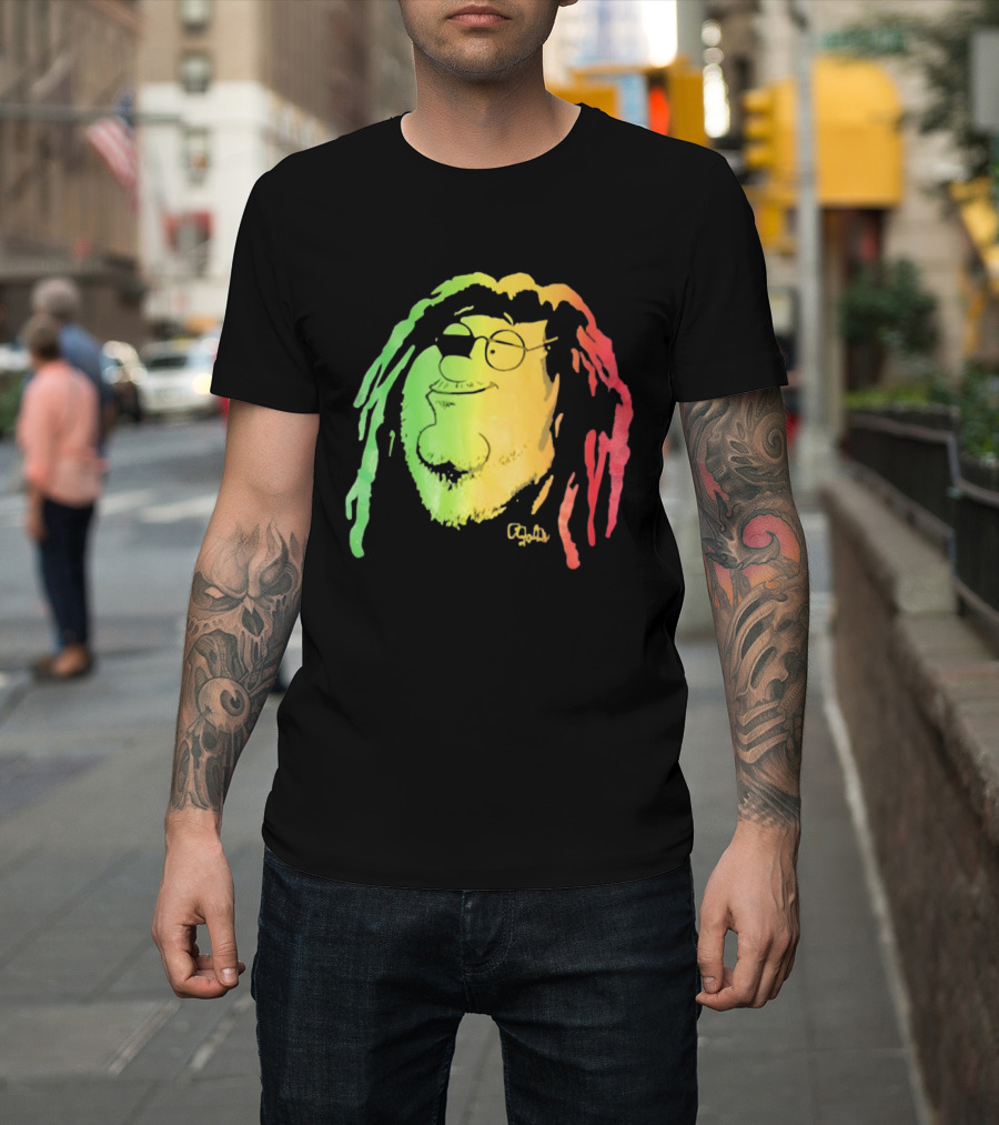 Family Guy Peter Griffin Rasta Colors Bob Marley Style T-Shirt