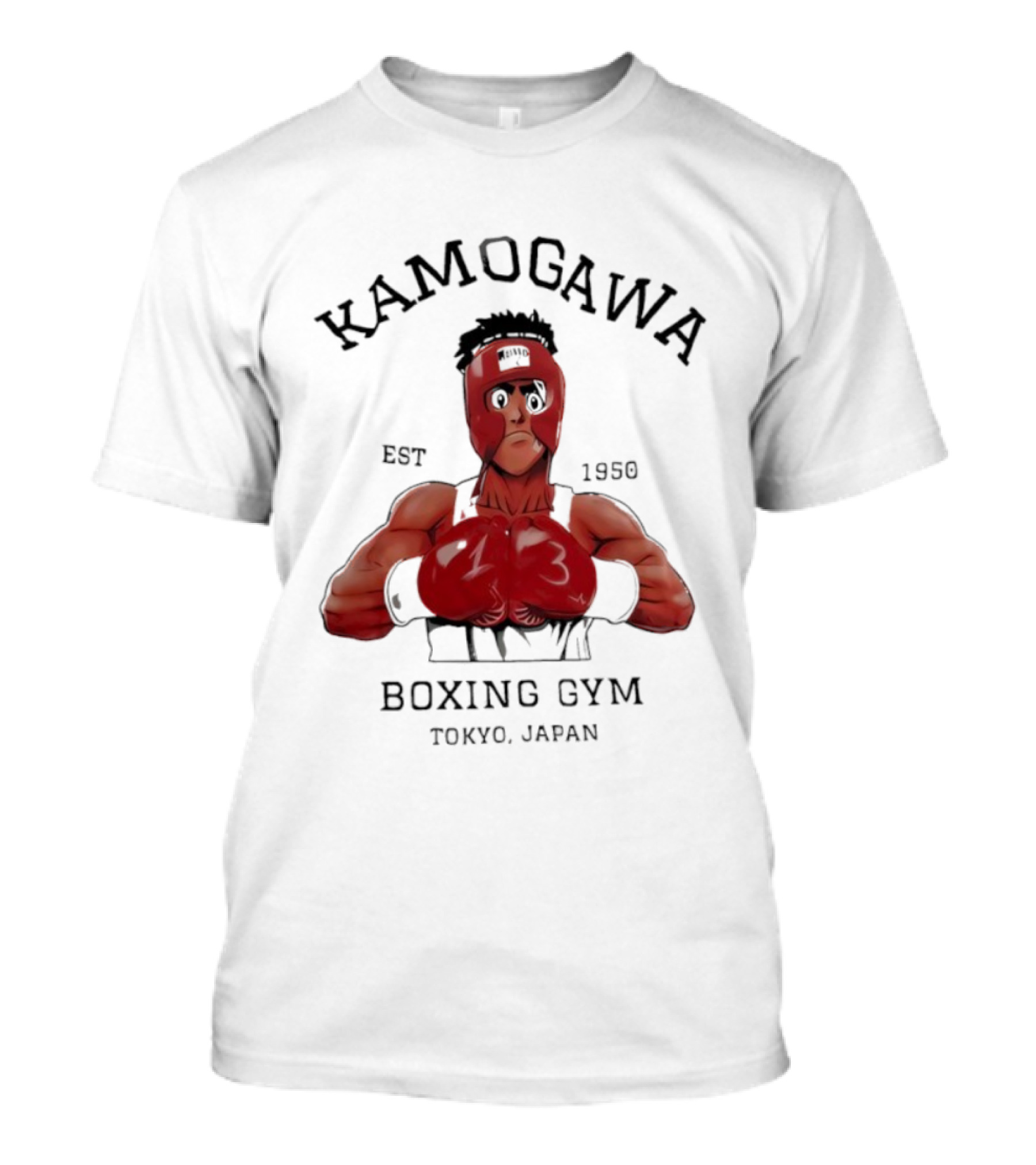 Kamogawa Boxing Gym Tokyo Japan Vintage 90s Hajime No Ippo Est 1950 T-Shirt