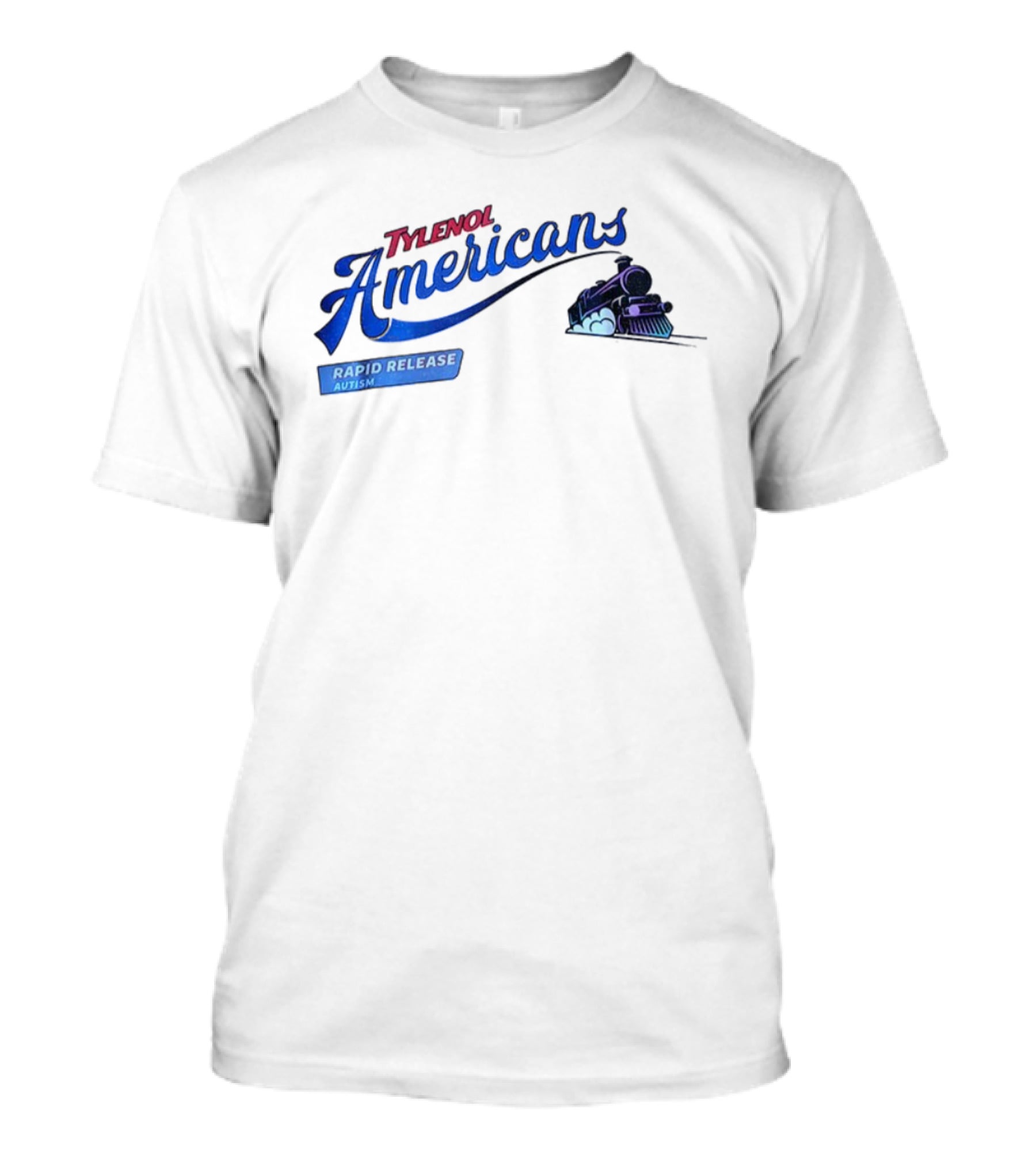 Tylenol Americans Rapid Release Autism Train T-Shirt
