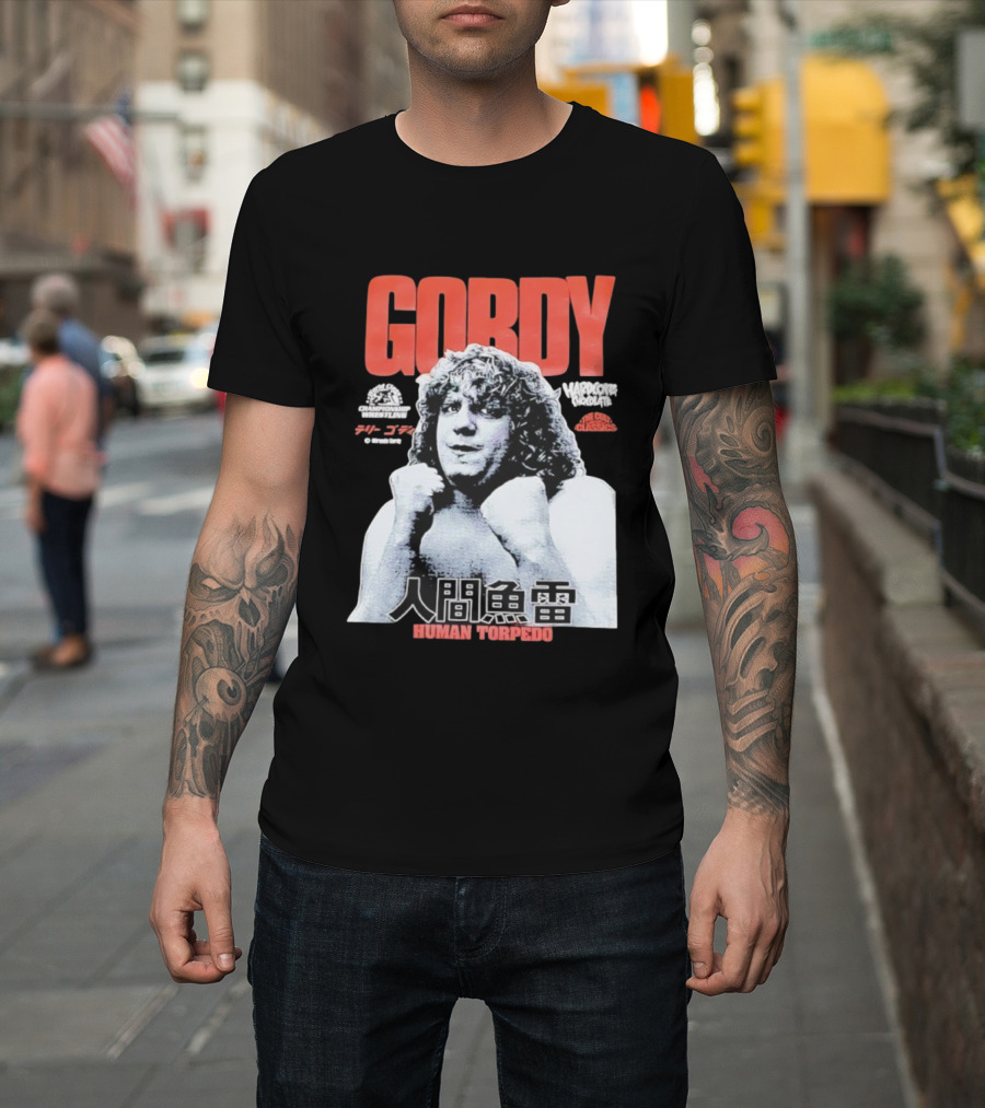 Gordy Human Torpedo Terry Championship Wrestling Hardcore Legend T-Shirt