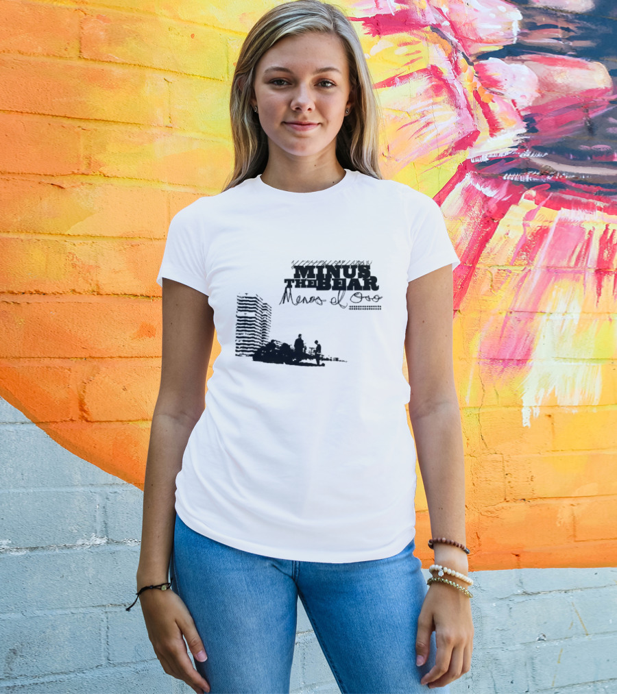 Minus The Bear Menos El Oso Skyline Urban Scene T-Shirt