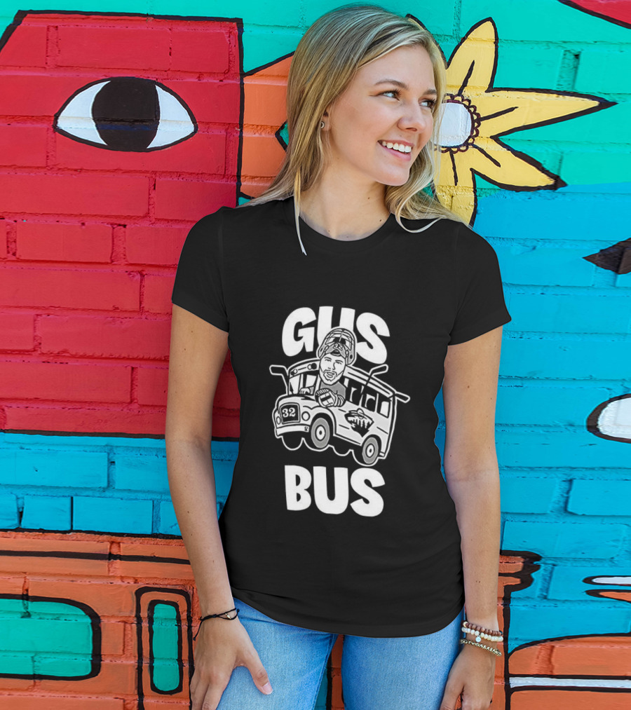 Gus Bus All Aboard Zach Parise Minnesota Wild Hockey T-Shirt