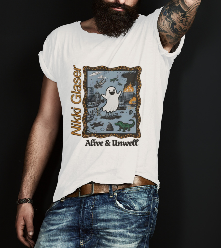 Nikki Glaser Ghost Alive And Unwell City Chaos T-Shirt
