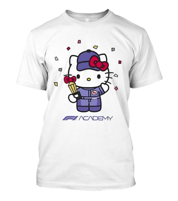 Hello Kitty F1 Academy 2025 Racing Collaboration T-Shirt