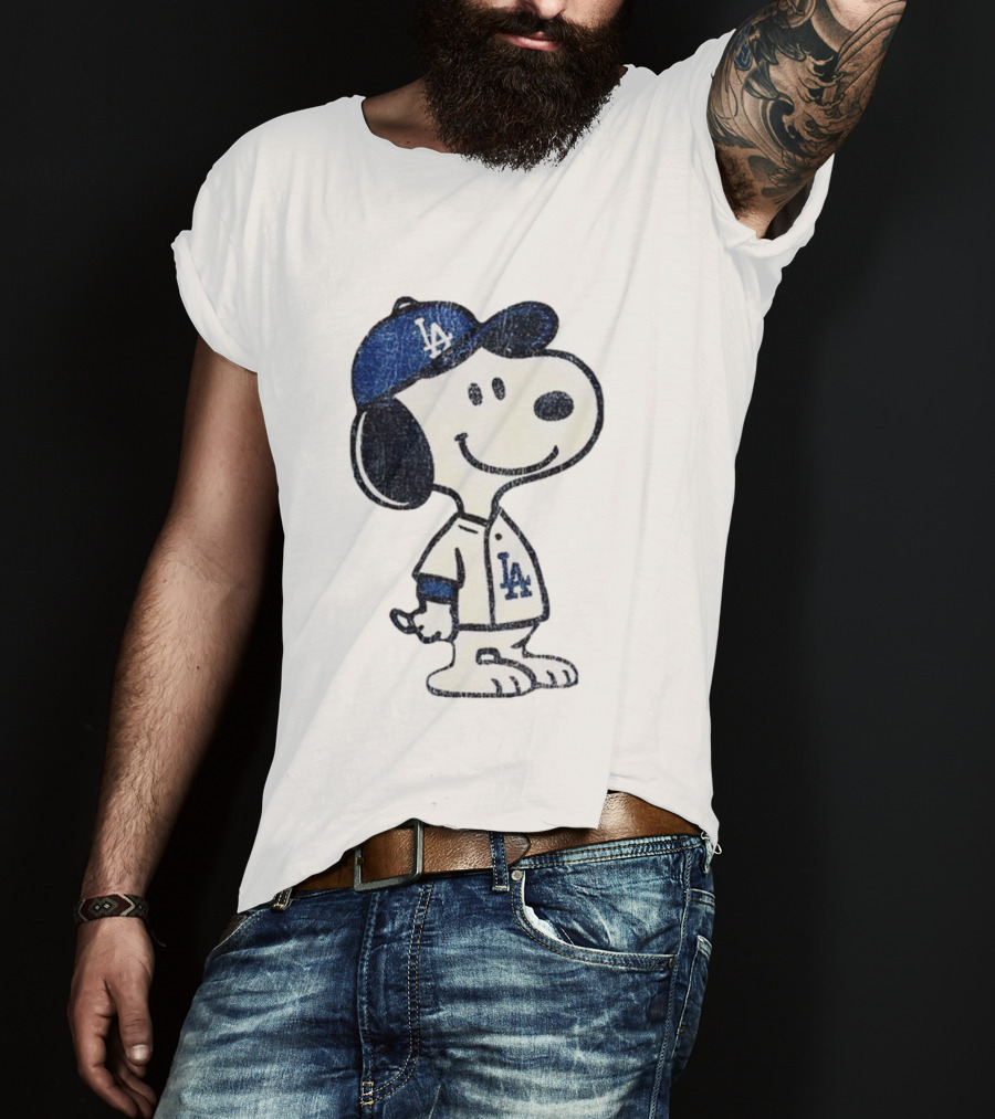 Snoopy Los Angeles Dodgers MLB Baseball Player World Series 2025 T-Shirt