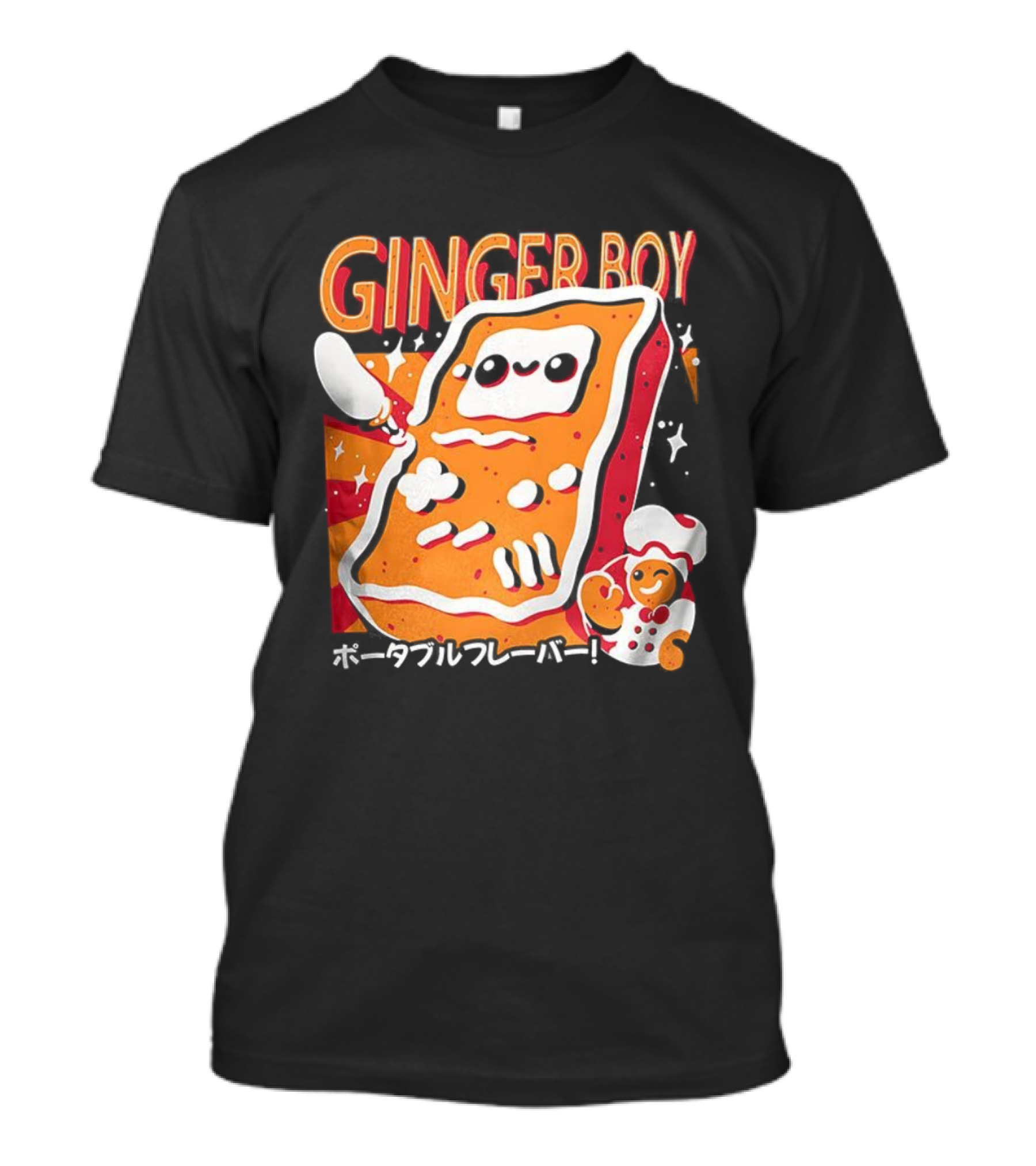 GingerBoy Gingerbread Handheld Game Console Christmas Portable Flavor Chef T-Shirt