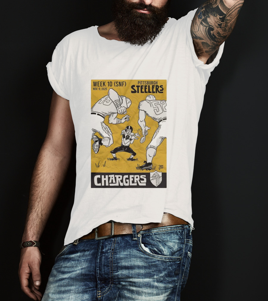 Pittsburgh Steelers Vs Chargers Week 10 SNF Nov 9 2025 Comic T-Shirt