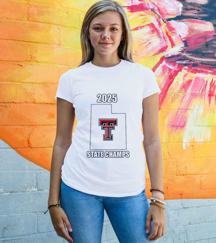Texas Tech Red Raiders 2025 State Champs Emblem T T-Shirt