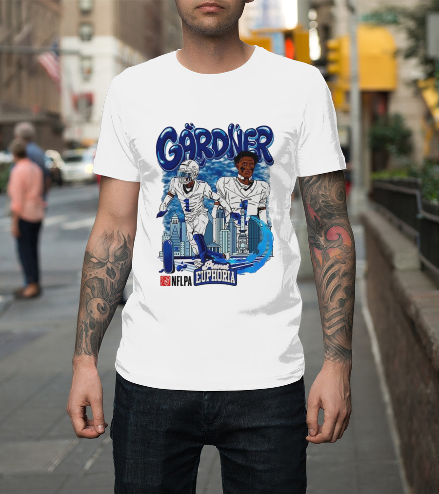 Gårdner Number 1 Primes Euphoria Football Skyline Cartoon T-Shirt