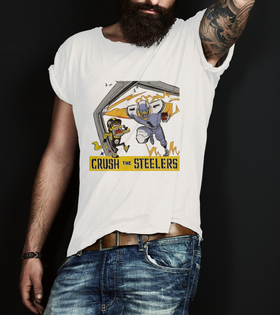 Los Angeles Chargers Vs Pittsburgh Steelers NFL 2025 Crush The Steelers T-Shirt