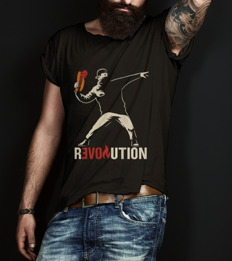 Revolution Sandwich Throwing Guy Washington DC Free Revolution T-Shirt