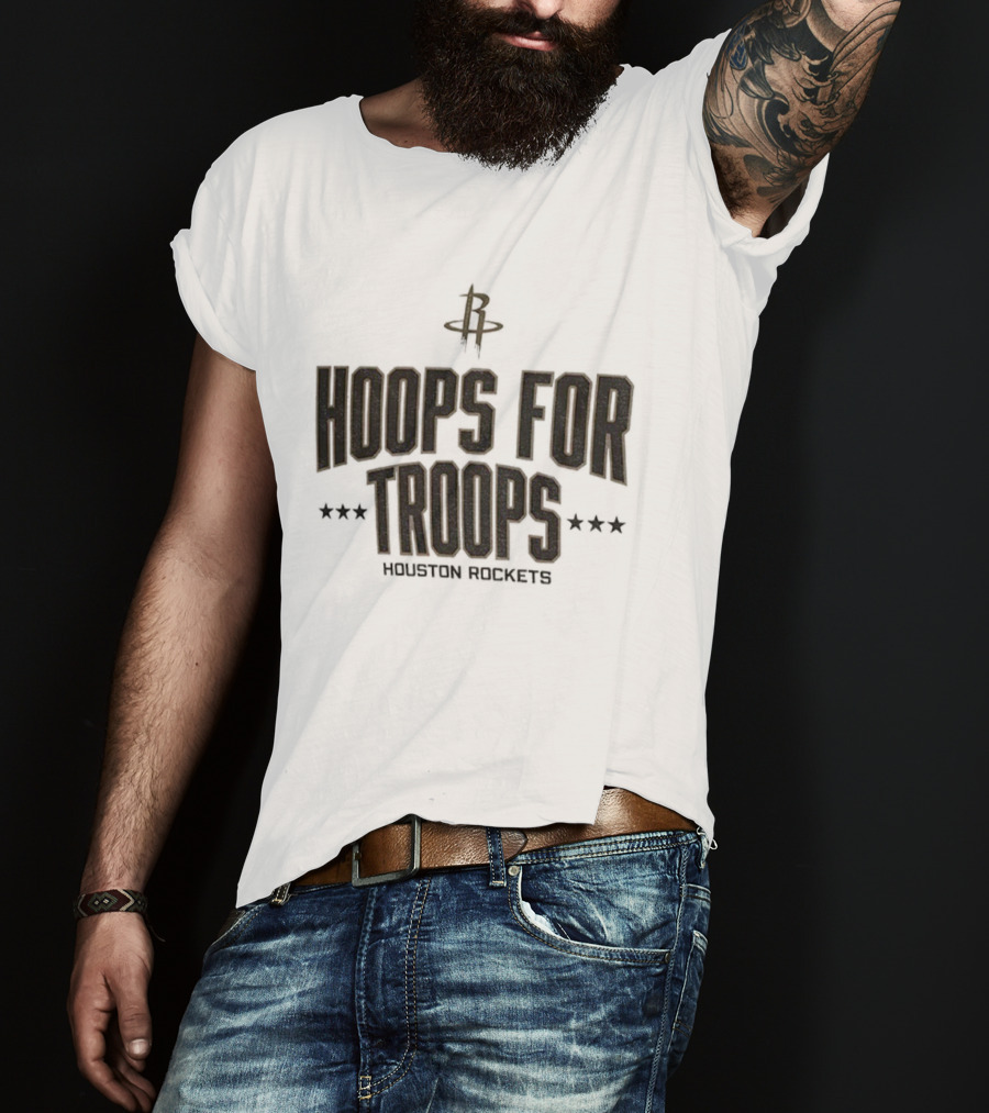 Houston Rockets Hoops For Troops NBA Basketball T-Shirt