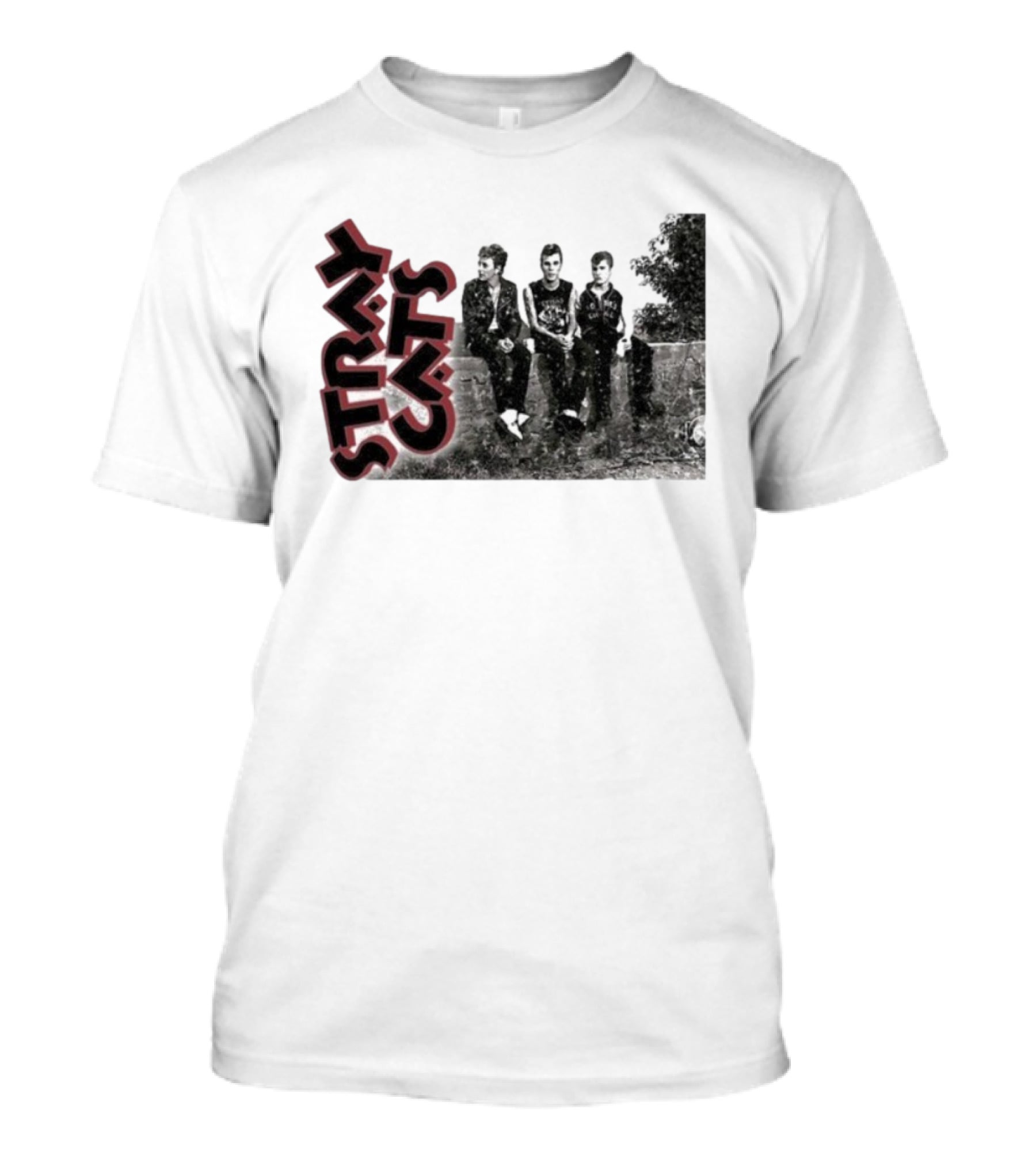 Stray Cats Band Vintage Black And White Rockabilly Trio T-Shirt