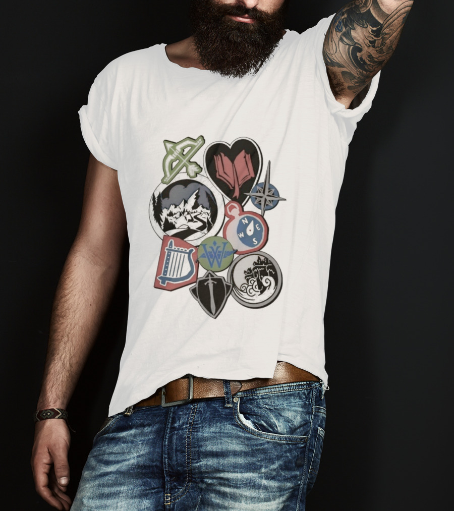 The Wingfeather Saga Shield Bow Lyre Symbols And Icons Collection T-Shirt