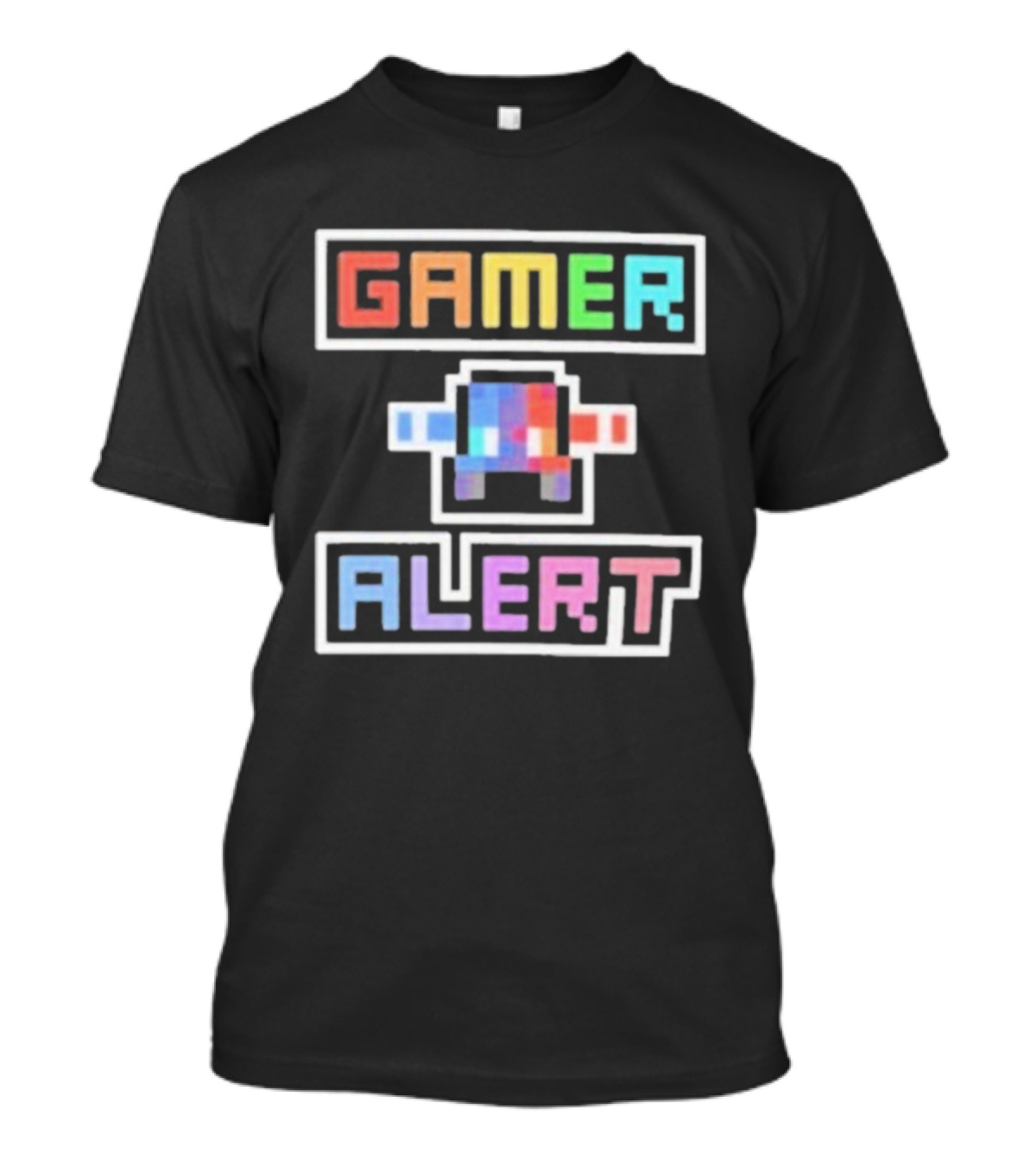 Gamer Alert Retro Pixel Art Style от Authorblues T-Shirt
