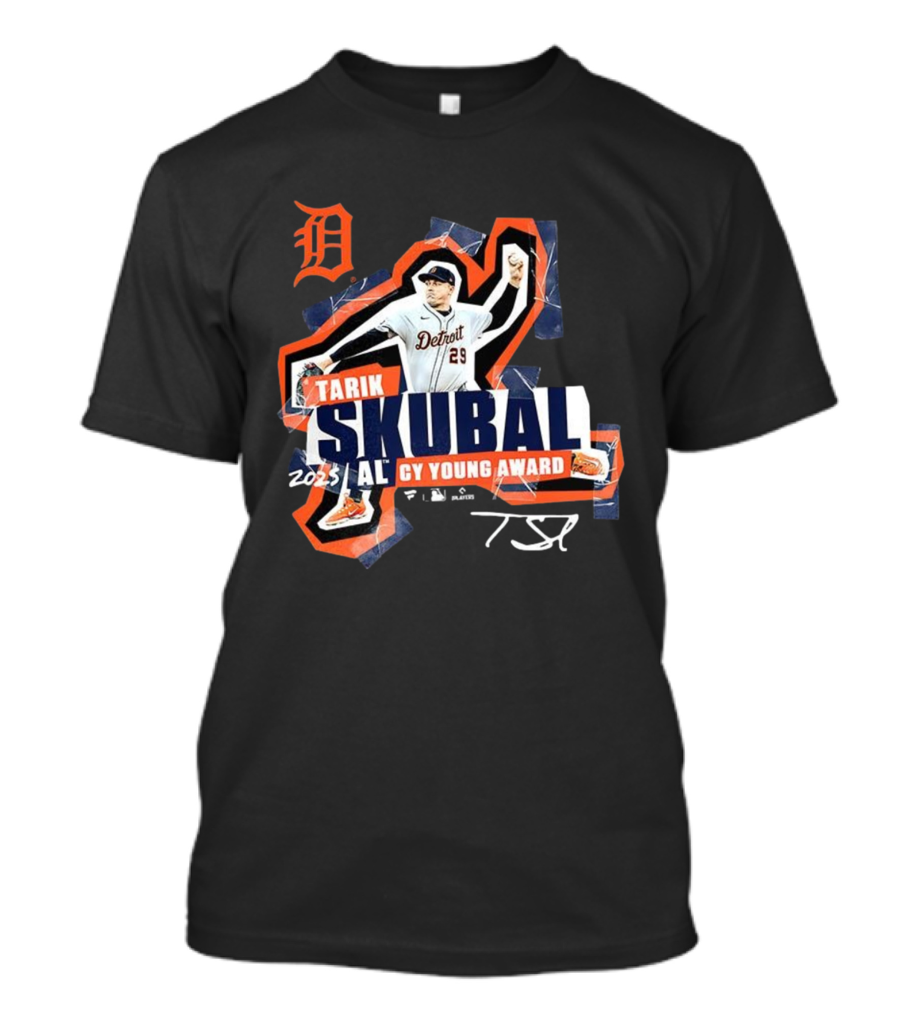 Tarik Skubal Detroit 2025 AL Cy Young Award Tigers Signature T-Shirt
