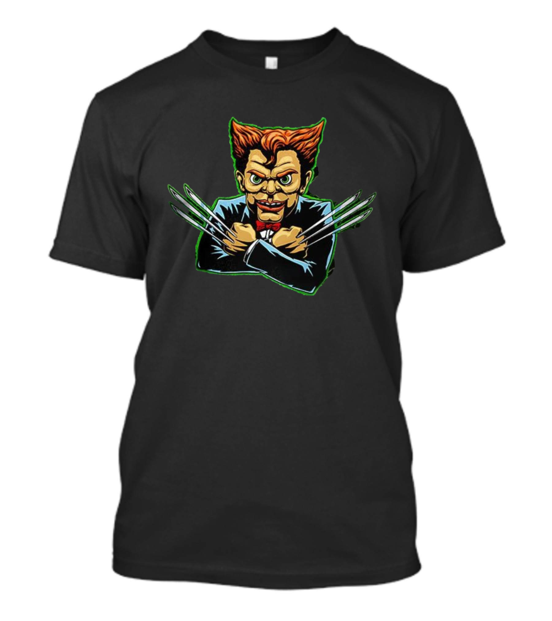 Goosebumps Slappy Meets Wolverine Marvel Comics Crossover T-Shirt