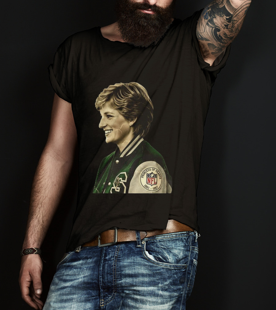 Diana Princess Of Hearts 1961-1997 NFL Philadelphia Eagles T-Shirt