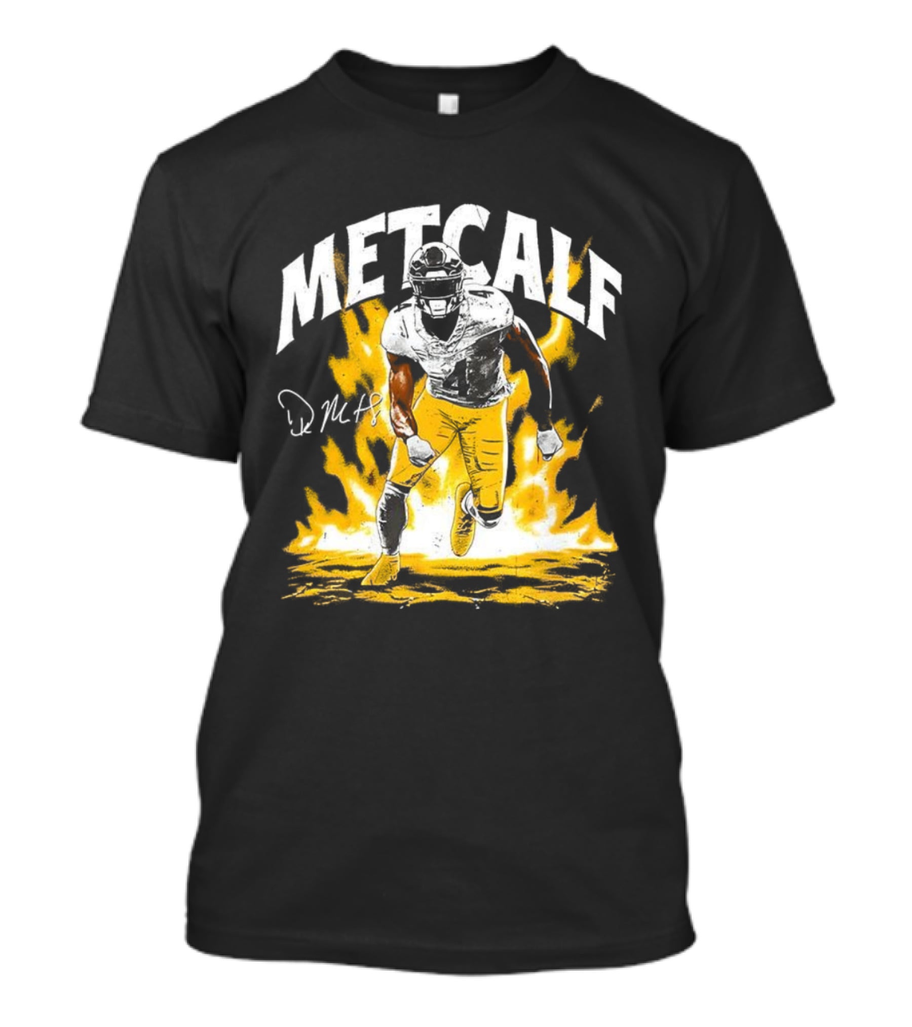 DK Metcalf Steelers Football Aura 04 Signature T-Shirt