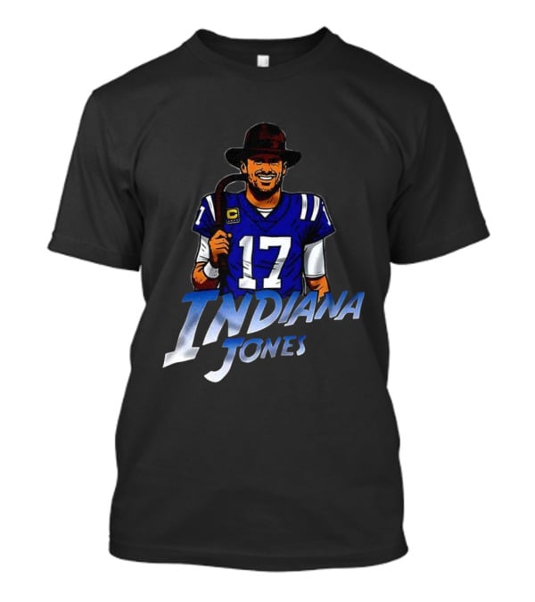 Indiana Jones Indianapolis Colts Football Number 17 Jersey Mashup T-Shirt