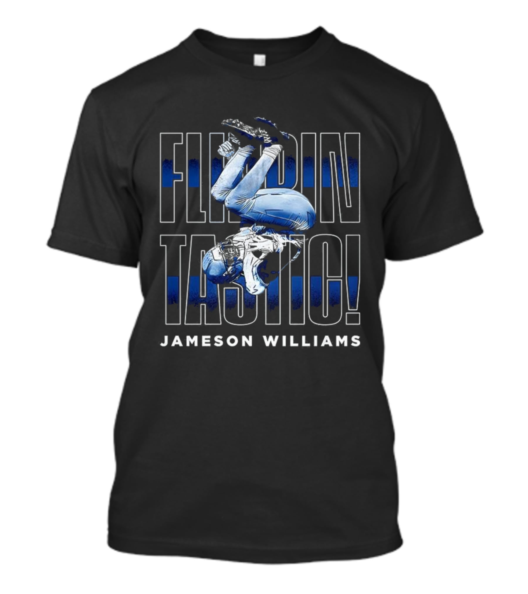 Flippintastic Jameson Williams Detroit Lions T-Shirt